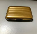 スーツケース型 名刺入れ ゴールド (分類:カードケース)