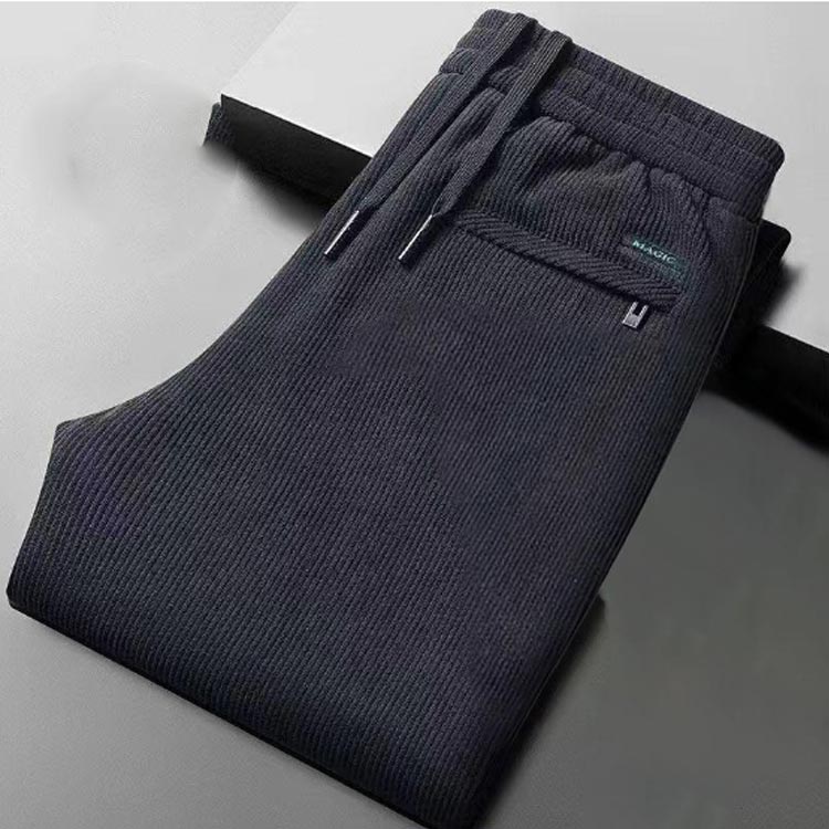 ロングパンツ コーデュロイパンツ 冬 リブパンツ 大きいサイズ カジュアルパンツ 長ズボン 裏フリース スウェットパンツ メンズ　暖かい 大きいサイズ ストレート 秋 無地 厚手 暖パン ウエストゴム ボトムス 防寒 カジュアル スポーツ 部屋着 裏起毛