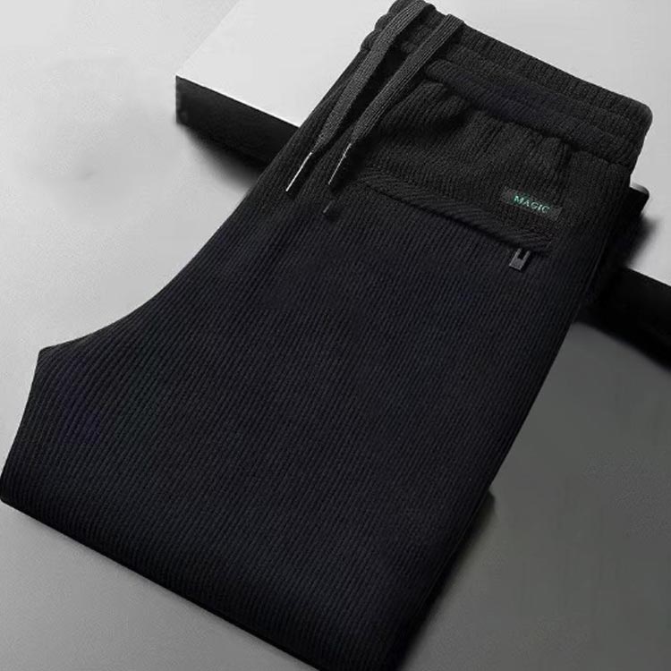 ロングパンツ コーデュロイパンツ 冬 リブパンツ 大きいサイズ カジュアルパンツ 長ズボン 裏フリース スウェットパンツ メンズ　暖かい 大きいサイズ ストレート 秋 無地 厚手 暖パン ウエストゴム ボトムス 防寒 カジュアル スポーツ 部屋着 裏起毛