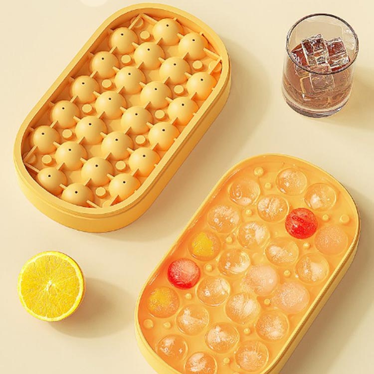 丸氷 アイスボール 製氷ケース スコップ付き 製氷ボックス 2段 丸い氷 家飲み 蓋付...