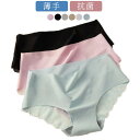 ショーツ フルバックレース シームレスショーツ 女の子 薄い 軽い ストレッチ 抗菌 シースルー シームレス 柔らか 吸汗速乾 通気性 美尻 薄手 レースデザイン レディース 下着 インナー パンティ 上品 大人 花柄 魅力感 夏(4)