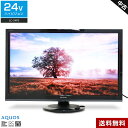 【中古】 SHARP 液晶テレビ AQUOS 24V型 (2017〜2018年製) LC-24P5 エッジLEDバックライト 外付けHDD録画対応 2チューナー...