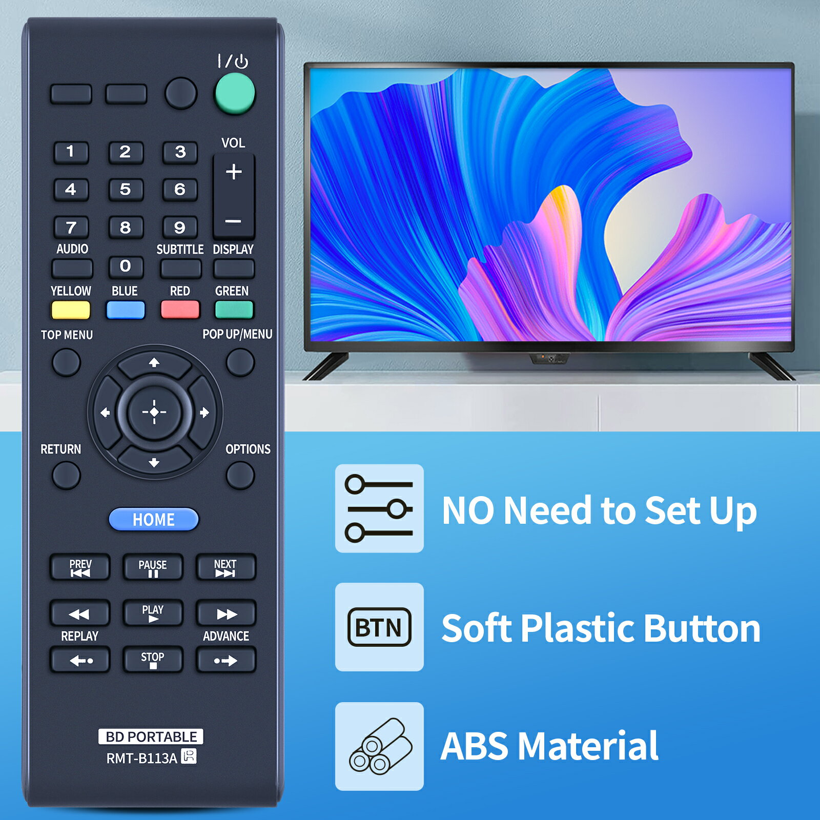プレーヤーリモコン RMT-B113J for SONY ソニーブルーレイプレーヤーリモコン ソニ...