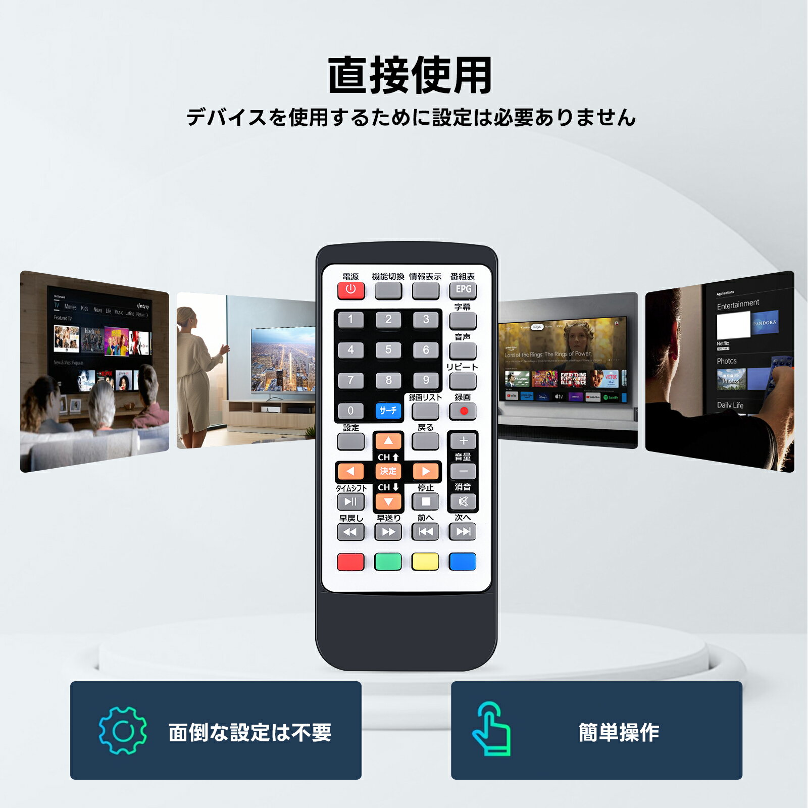 テレビリモコン for Tingu TKUIN...の紹介画像3