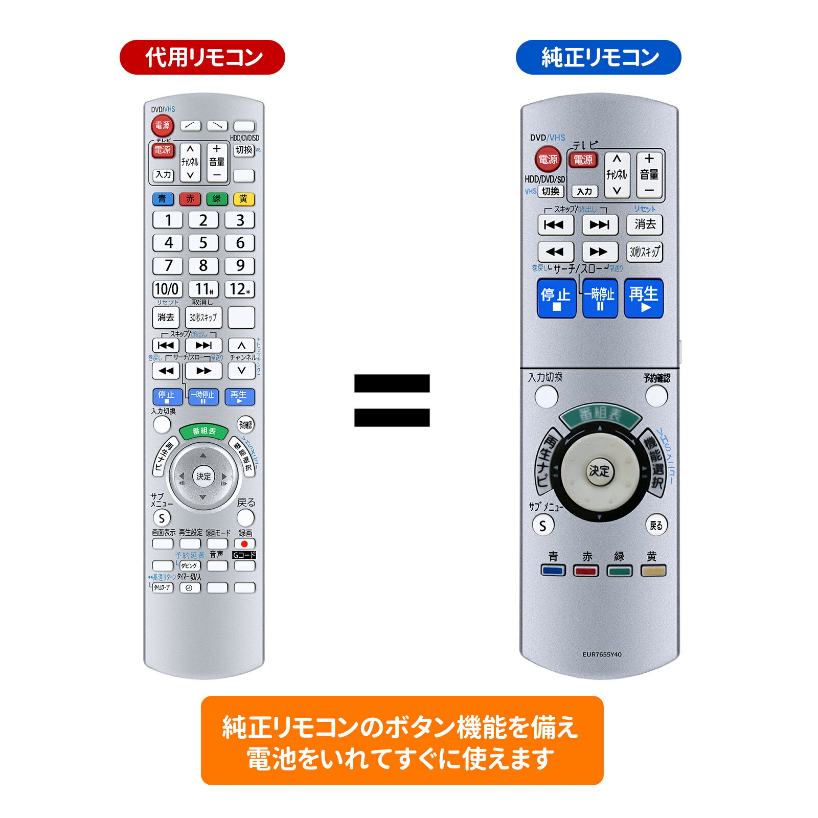 楽天市場】リモコン パナソニック eur7655の通販