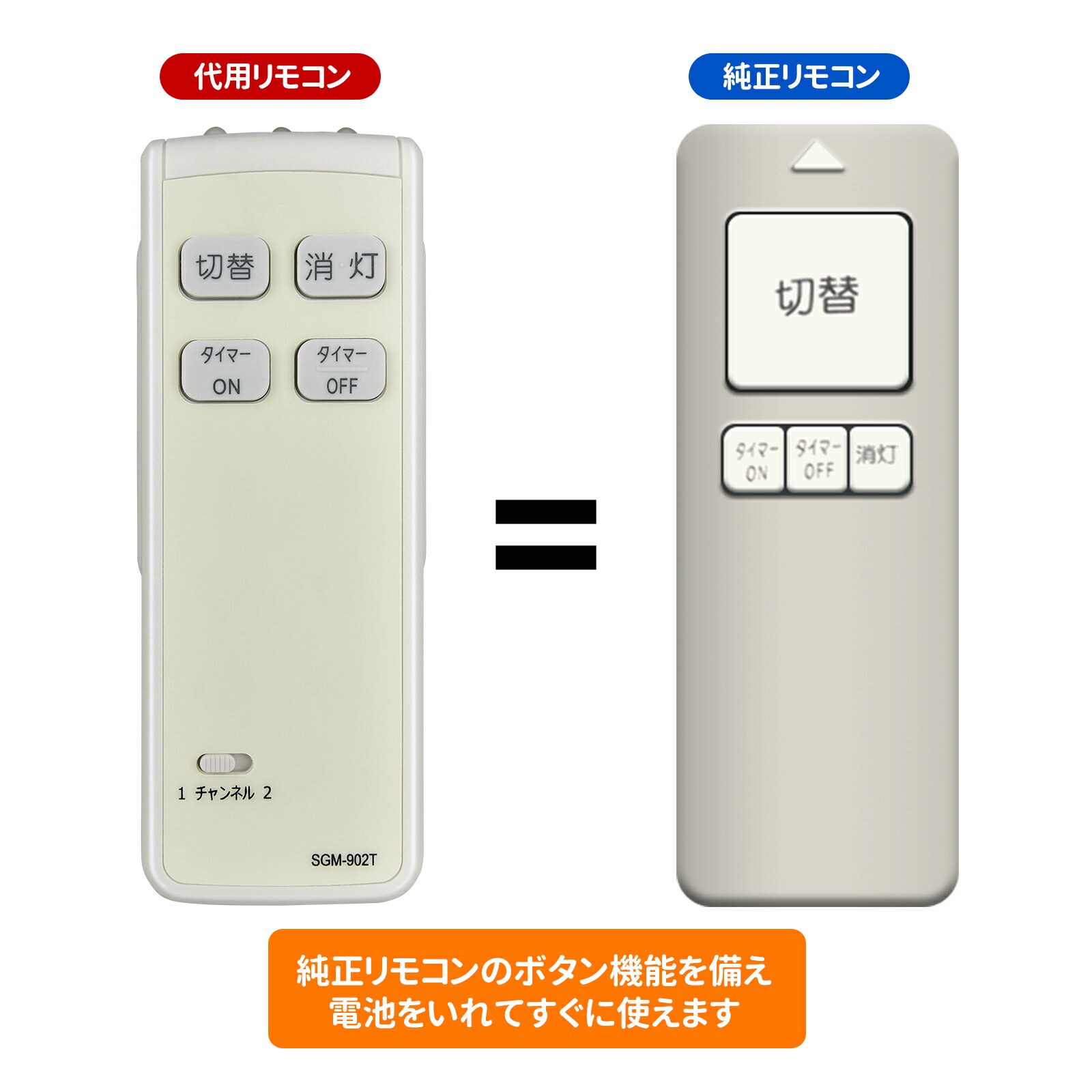Remote Control - 照明リモコン SGM-902T for ODELIC シーリングファンリモコン