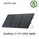 EcoFlow ソーラーパネル 160W Gen2 ソーラー充電器 太陽光発電 太陽光パネル ソーラーチャージャー 折り畳み 25%高変…