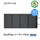 【9/4開始4h限定 クーポン利用で32,175円】EcoFlow ソーラーパネル 160W ソーラー充電器 太陽光発電 太陽光...