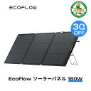 【30%OFFクーポンで30,030円!3/29から】EcoFlow ソーラーパネル 160W片面Gen2 ソーラー充電器 太陽光発電 太陽光パネル ソーラーチャージャー 折り畳み 25% 高変換効率 ポータブル電源 蓄電池 IP68 防水防塵 コンパクト 車中泊 キャンプ 節電 停電 防災 台風 エコフロー