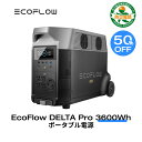 【開店3周年お祝い!半額クーポン利用で220,000円!4/27まで】EcoFlow ポータブル電源 リン酸鉄 大容量 長寿命 DELTA Pro 3600Wh/1,125,000mAh 家庭用 蓄電池 発電機 ポータブルバッテリー 急速充電 3.1hフル充電 アプリ対応 防災グッズ 停電 AC出力3000W 停電 防災 エコフロー