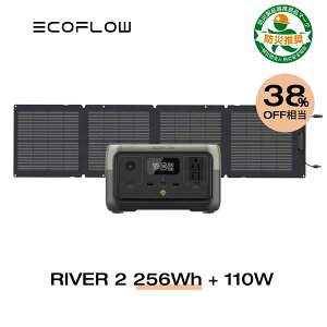 ڥݥʻѤ37700!5/9 20EcoFlow ݡ֥Ÿ 顼ѥͥ å RIVER 2 256Wh+110W Ŵ Ĺ̿ 5ǯݾ  ȯŵ Хåƥ꡼ ۸ѥͥ ۸ȯ  ȥɥ    ɺҥå С2 ե