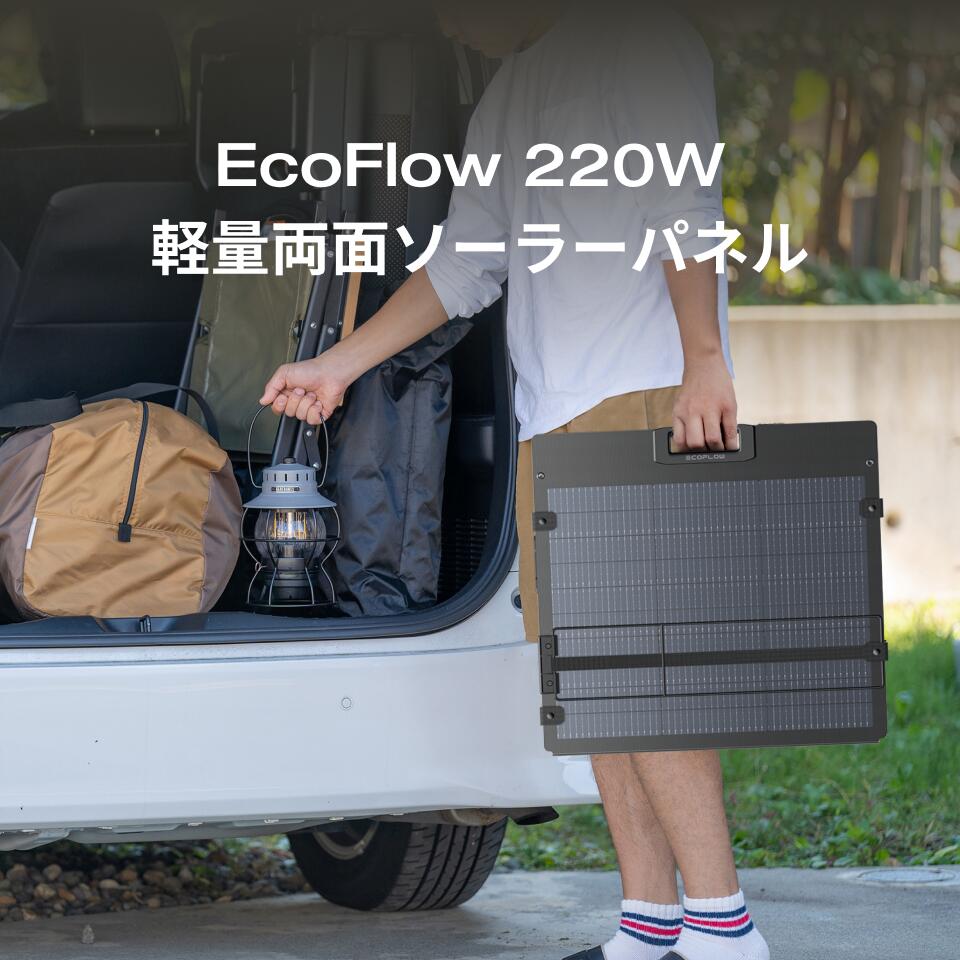 利用で52,800円 8 4 20:00~ EcoFlow ソーラーパネル 220W軽量両面ソーラーパネル充電器 太陽光発電 太 ecoflow-10000499 EcoFlow公式楽天市場店 サンプル画像2
