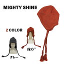 【スーパーセール限定価格!】【MIGHTY SHINE 】 マイティシャイン GIGGLEイヤーフラップニット 帽子 ニット帽 ビーニー ニット帽子 帽子 あた...