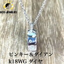 ピンキー&ダイアン k18WG ダイヤ ネックレス 2.14g M740 ジュエリー アクセサリー プレゼント 誕生日 記念日 贈り物 ご褒美 おすすめ 人気 ...