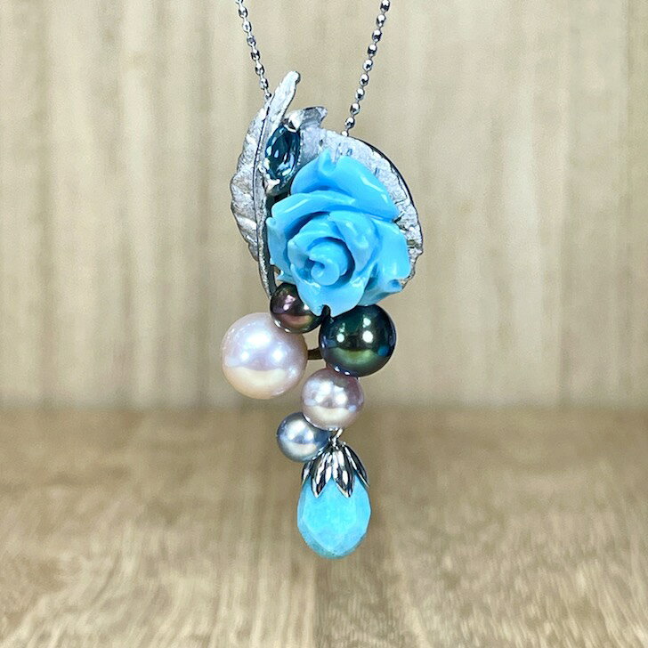 楽天 ・全品10%オフ・10%オフCP有！華やか！アトリエいぶき 津守 幾久子 K18WG 18K 18金 トルコ石 ベビーパー ecojewelry-10011977 エコジュエリー 楽天市場店 サンプル画像2