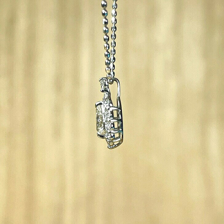 キラキラ綺麗！Pt950 プラチナ ダイヤ デザイン ペンダントトップ 0.66g M2667 ジ...
