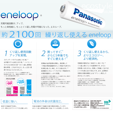 約2100回繰り返し使える エネループ 単4 形 4本セットPanasonic eneloop【BK-4MCC】ネコポス送料無料