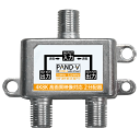 あす楽 4K8K対応 分配器 テレビの放送電波を 2分配 に分ける! F型プラグ ネジ式プラグ 差し ...