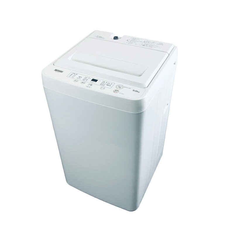 【中古】 【期間限定 12/3まで！★楽天ポイント10倍】 【自社配送エリア内限定】 ヤマダ電機 YAMADA 洗濯機 2022年製 全自動洗濯機 5.0kg ホワイト 送風 乾燥機能付き YWM-T50H1 一人暮らし 縦型 送料無料 設置無料 地域限定 RANK_B