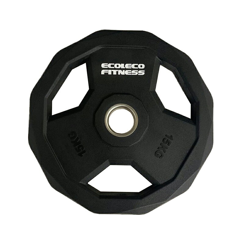 ウレタンウェイトプレート 15kg【エコレコフィットネス】 業務用トレーニング用品 フィットネス用品 筋..