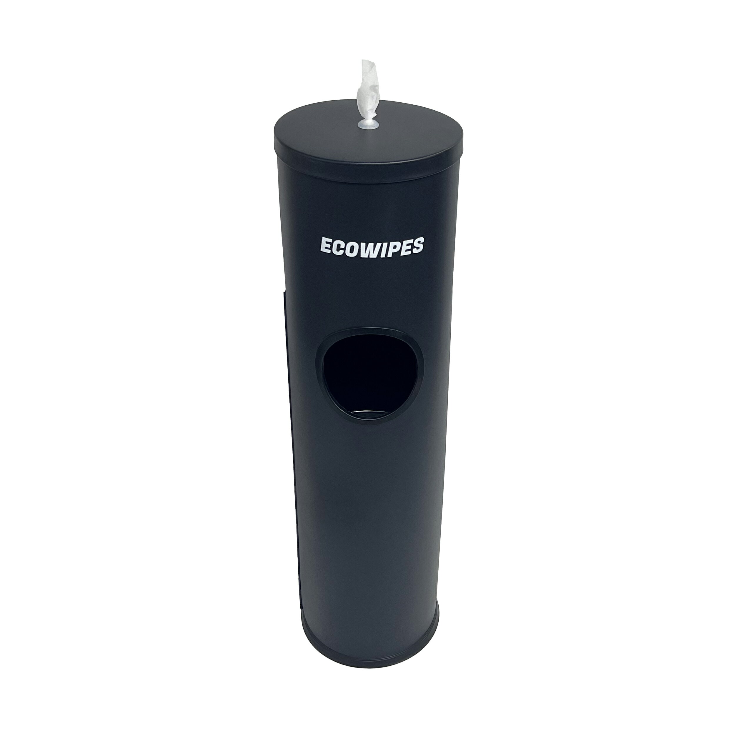 エコワイプ ECOWIPES ゴミ箱付フロアディスペンサー（ブラック） ウェットティッシュ ウェットワイパー..
