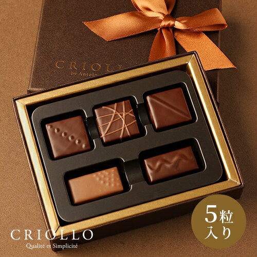 【チョコレート】ビジュセット ボンボンショコラ 5粒入【冷蔵便】【2～5営業日で