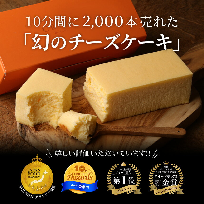 【送料込】幻のチーズケーキ【レクタ（長方形ケーキ）】【冷凍便】【朝9時までの注文で当日出荷可】JFSグランプリ受賞