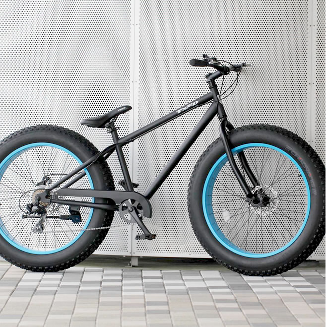 ファットバイク ビーチクルーザー 自転車 26インチ FATBIKE シマノ7段変速 ディスクブレーキ【送料無料】（沖縄・離島は販売不可）