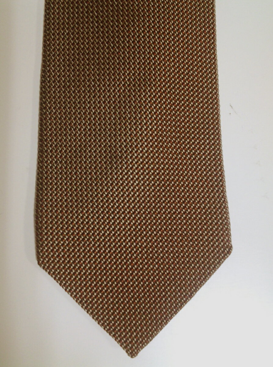 243　絹50％　西陣織　ネクタイ　新品　茶系　プレゼント