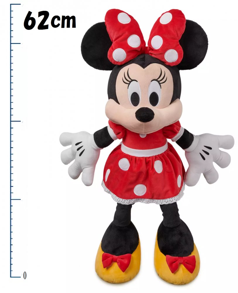 ディズニー ミニーマウス ミニー 大きい ぬいぐるみ 62cm 人形 ドール Minnie Mouse Plush Red Large 輸入品