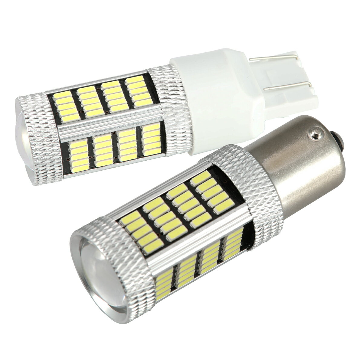 LEDバルブ 4014チップ 92SMD T20 S25 ホワイト シングル球 ダブル球 プロジェクターレンズ 12V 32W 2個セット 1年保証 メール便