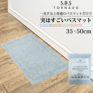 SDS 実はすごいバスマット S 約35×50cm 速乾 洗える 吸水マット おふろマット お風呂マット 子供 大人 抗菌 防臭 防カビ 洗面・バス用品 バスグッズ バスマット 無地 ブルー ベージュ グリーン ピンク ホワイト