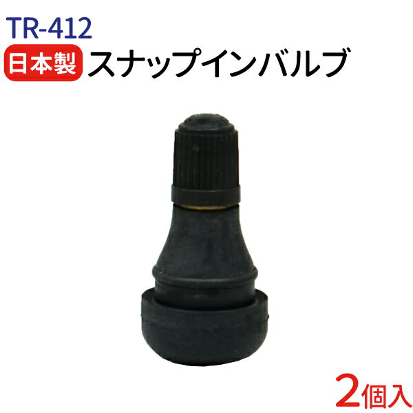 日本製 エアバルブ TR-412 Cキャップ 2個 セット 太平洋工業株式会社 チューブレスバルブ スナップインバルブ タイヤ…