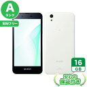 SIMフリー AQUOS SH-M04 ホワイト16GB 本体 Androidスマホ 中古 送料無料 当社3ヶ月保証