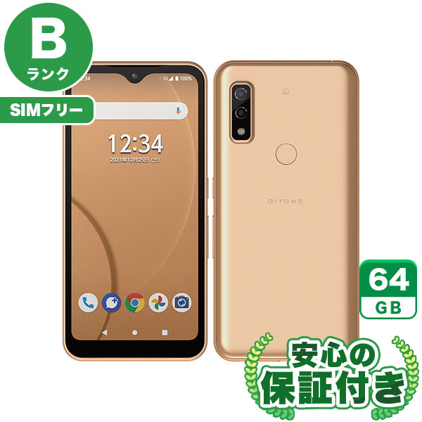 SIMフリー arrows We FCG01 ローズゴールド64GB 本体[Bランク] Androidスマホ 中古 送料無料 当社3ヶ月保証