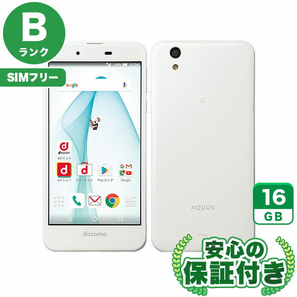 【ポイントアップ16日23:59マデ】SIMフリー AQUOS EVER SH-02J ピュアホワイト16GB 本体[Bランク] Androidスマホ 中古 送料無料 当社6ヶ月保証