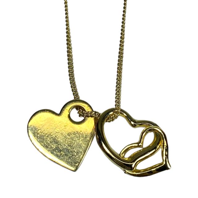 クリスチャン ディオール 3連 ハート ネックレス ペンダント ゴールド アクセサリー 小物