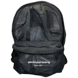 アレキサンダー・ワン Alexander Wang アレキサンダーワン バックパック リュック デイパック リュックサック ロゴ メッシュ ナイロン ブラック 黒