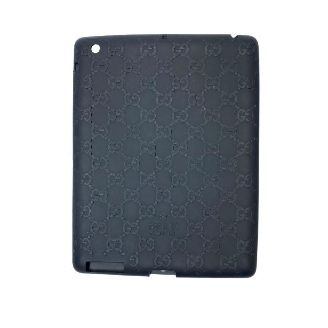 GUCCI グッチ 284589 iPad2ケース アイパッドツーケース カバー 小物 GG柄 ロゴ シリコン ブラック 黒