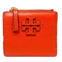 トリーバーチ ミニ財布 レディース TORY BURCH トリーバーチ 財布 二つ折り財布 折り財布 コンパクトウォレット ミニ財布 ロゴ レザー レッド