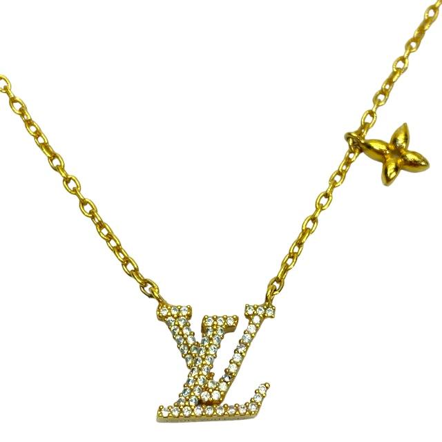 ルイヴィトン ネックレス（レディース） LOUIS VUITTON ルイヴィトン M00596 コリエ LVアイコニック ネックレス ペンダント アクセサリー 小物 GP ゴールド