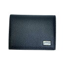 Dunhill ダンヒル コインケース 小銭入れ コンパクトウォレット ミニ財布 ロゴ レザー ブラック 黒