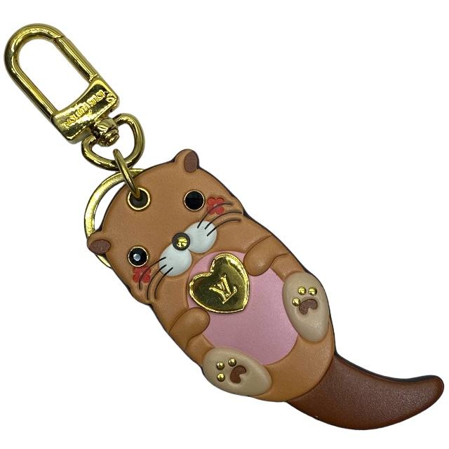 ルイ ヴィトン M00823 ポルトクレ・オッター キーリング キーホルダー バッグチャーム 小物 ラッコモチーフ モノグラム マルチカラ―