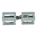 BVLGARI ブルガリ クアドラート オープンブロックカフリンクス カフス カフリンクス アクセサリー 小物 スクエア ロゴ SV925 シルバー