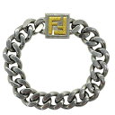FENDI フェンディ ブレスレット バングル チェーンブレスレット アクセサリー 小物 FFロゴ メタル シルバー ゴールド(4)