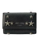 JIMMY CHOO ジミーチュウ 6連 キーケース キーリング 小物 スタースタッズ レザー ロゴ ブラック(4)