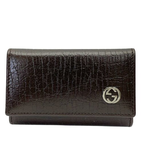 美品】GUCCI グッチ 115225 6連 キーケース キーフック コンパクト レザー ブラウン 美品】GUCCI グッチ 115225 6連 キーケース キーフック コンパクト レザー ブラウン