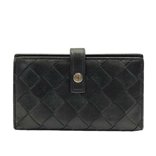 BOTTEGA VENETA ボッテガヴェネタ マキシイントレ 6連 キーケース キーフック 二つ折り イントレチャート レザー ブラック BOTTEGA VENETA ボッテガヴェネタ マキシイントレ 6連 キーケース キーフック 二つ折り イントレチャート レザー ブラック