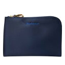 BURBERRY バーバリー ポーチ 小物入れ ミニポーチ 化粧ポーチ メイクポーチ L字ファスナー ノバチェック ロゴ ナイロン ネイビー