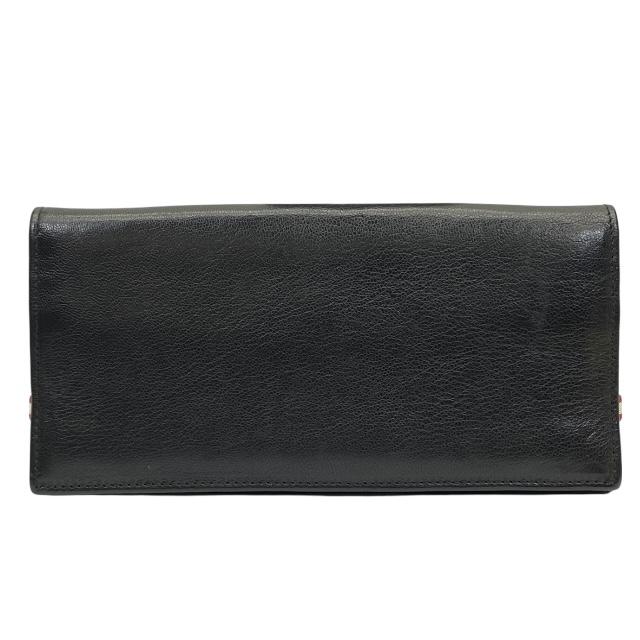 BALLY バリー 財布 長財布 二つ折り財布 折財布 ロングウォレット ロゴ レザー ブラック